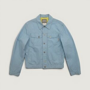 Versace Jeans Couture Trucker Jacket Light Blue Medusa Buttons Size‎ Medium